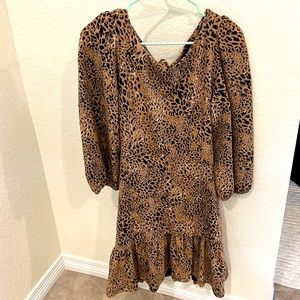 Anthropologie MaEVE leopard dress